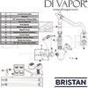 Bristan Colonial Easyfit Sink Mixer Brushed Nickel Kitchen Tap Spares